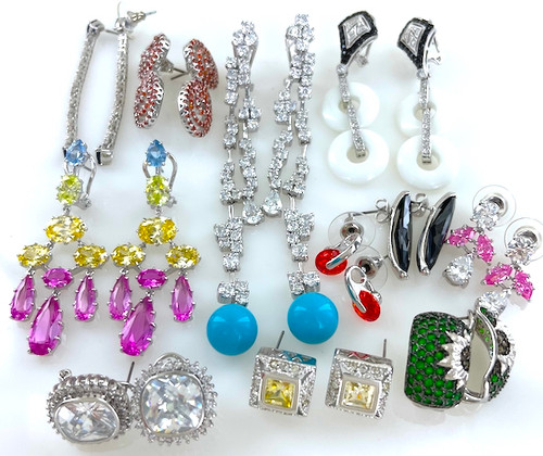 Buy Handmade Pink Fuchsia & Opalite Dangle Drop Earrings | Pink & White  Collet Sett Earrings | Diy Hoop Earrings | Wholesale Jewelry | 145402N at  Amazon.in